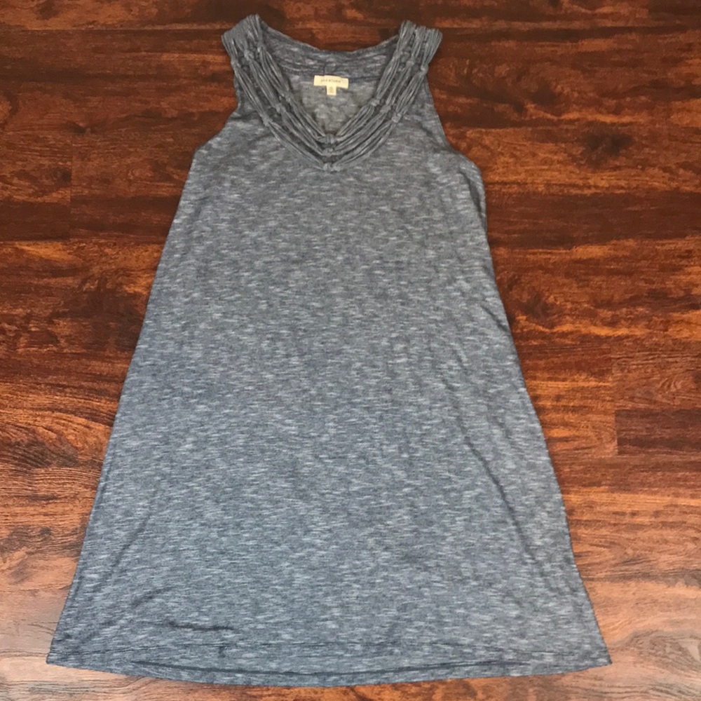 Knotted collar tent dress